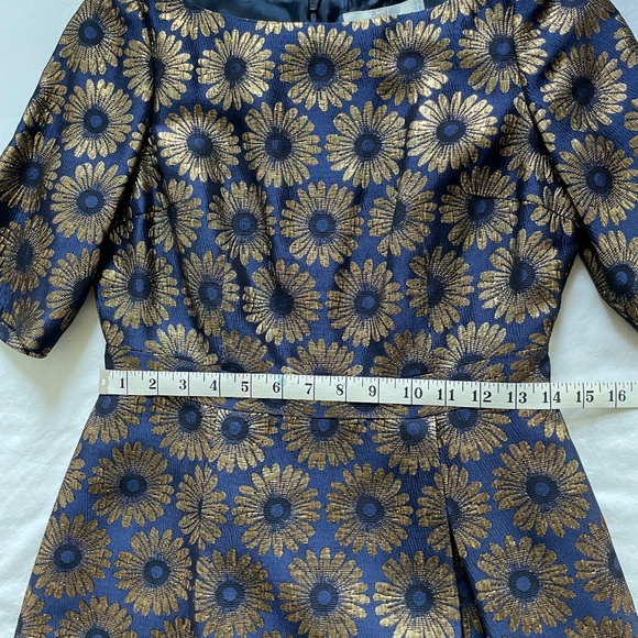 Boden Beatrice dress blue and gold - Picture 6 of 8